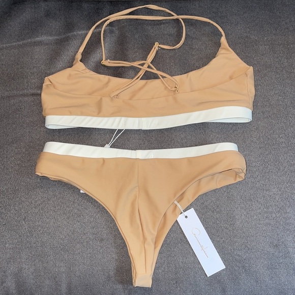 Bikini.  Size Small.  Tan & Ivory​ - Picture 5 of 5